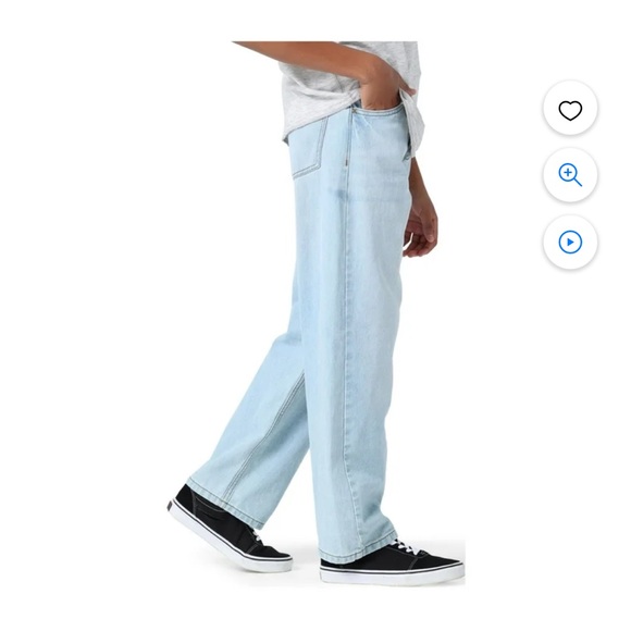 Wrangler adjustable waist Loose Fit Jean, light wash blue Sizes 14 Regular - Picture 3 of 12